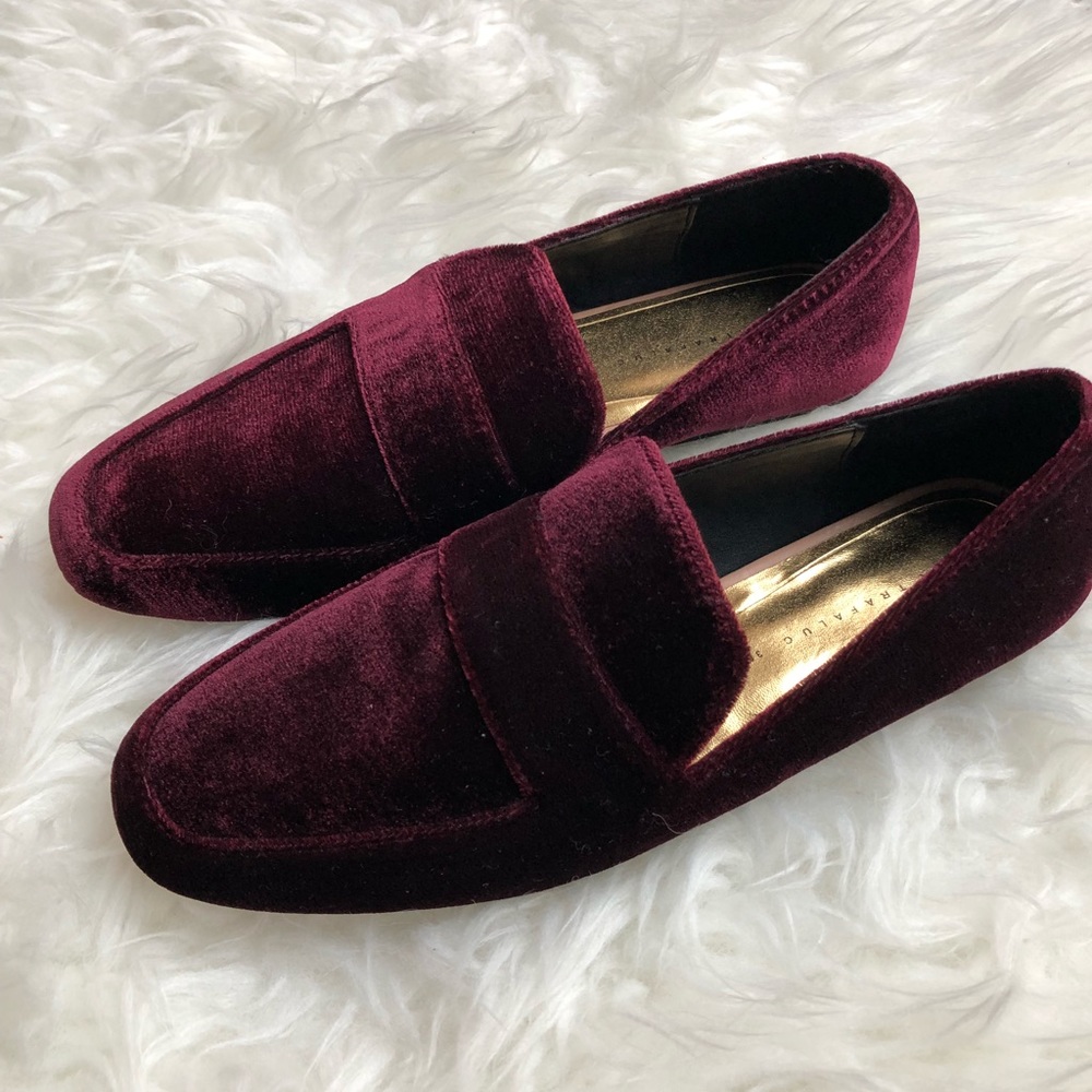 ZARA Velvet Flats-WORN ONCE